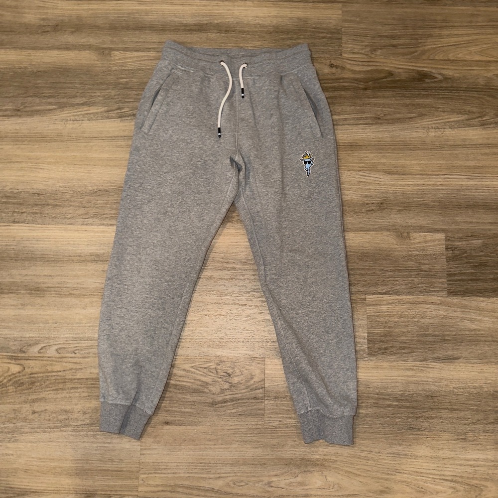 GOAT USA Gray Jogger Sweatpants‎ Crown Goat Logo Drawstring Men's Medium